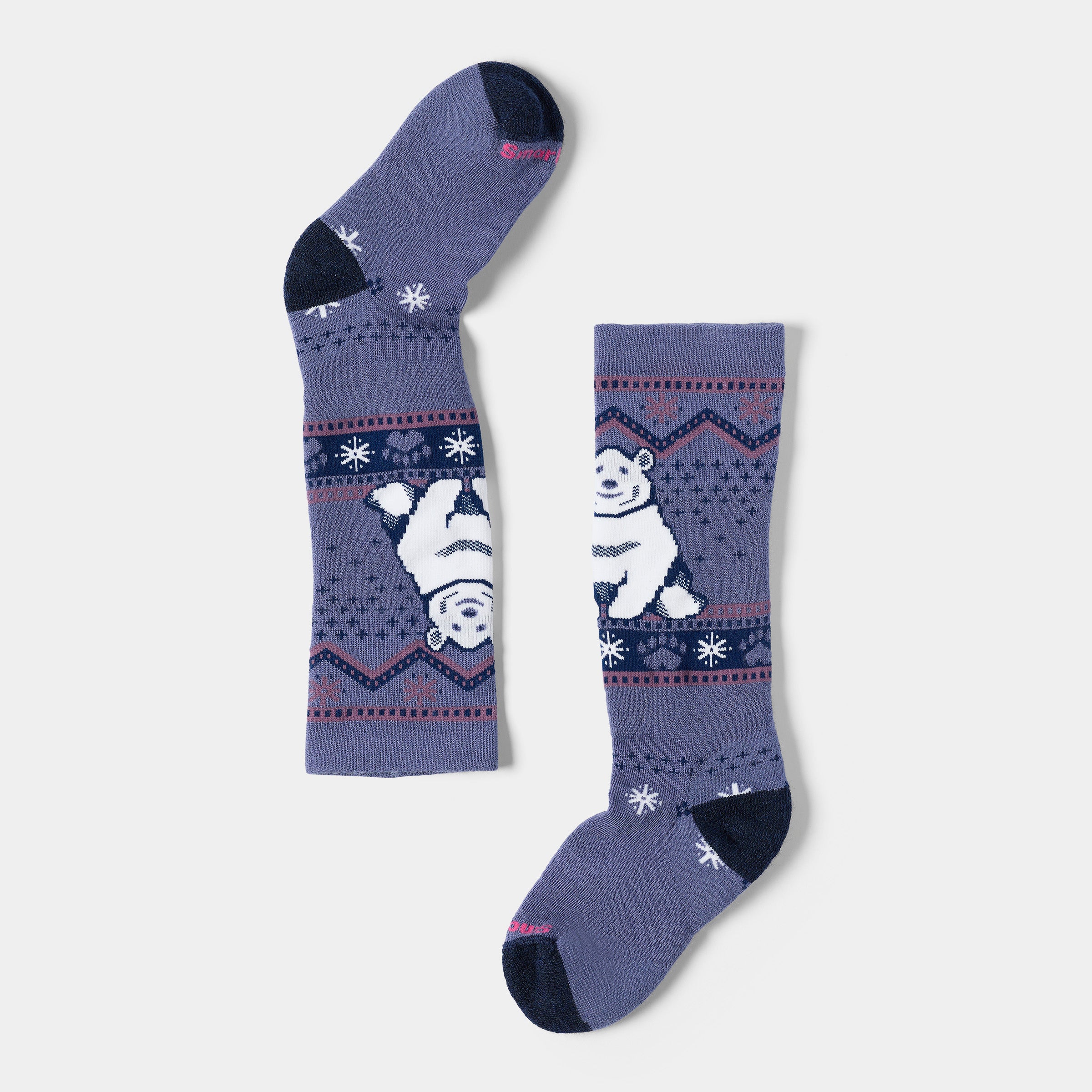 Kids' Wintersport Polar Bear Pattern Over The Calf Socks