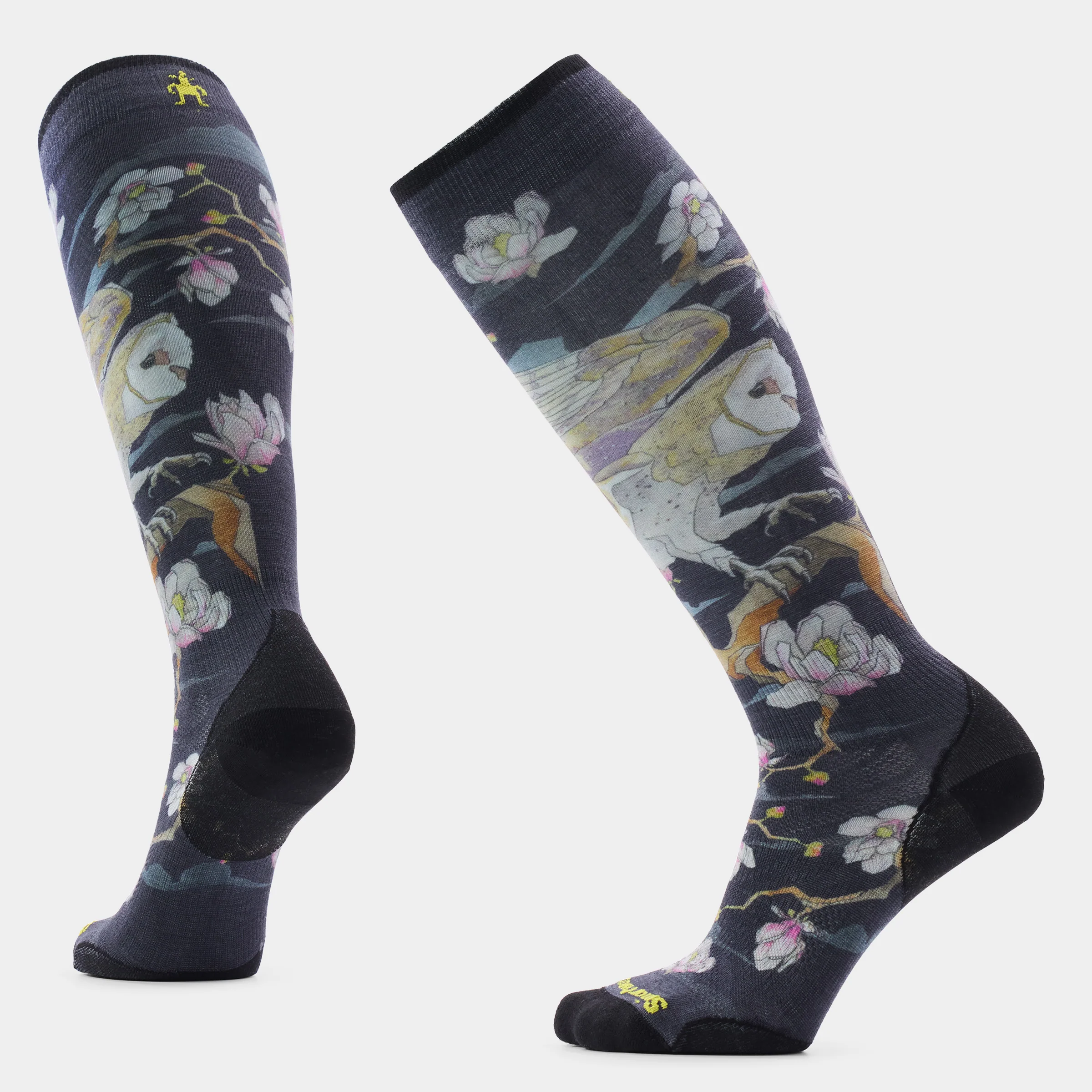Women's Ski Nightwatcher Print Over the Calf Socks